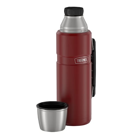 Thermos 40-Ounce Stainless King Vacuum-Insulated Stainless Steel Beverage Bottle Matte Red SK2010MR4